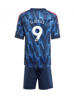 Arsenal Gabriel Jesus #9 Replika Borta Kläder Barn 2025-26 Kortärmad (+ byxor)